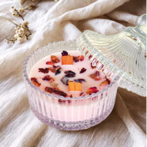 Rose Reverie Crystal Jar Candle 200 ML