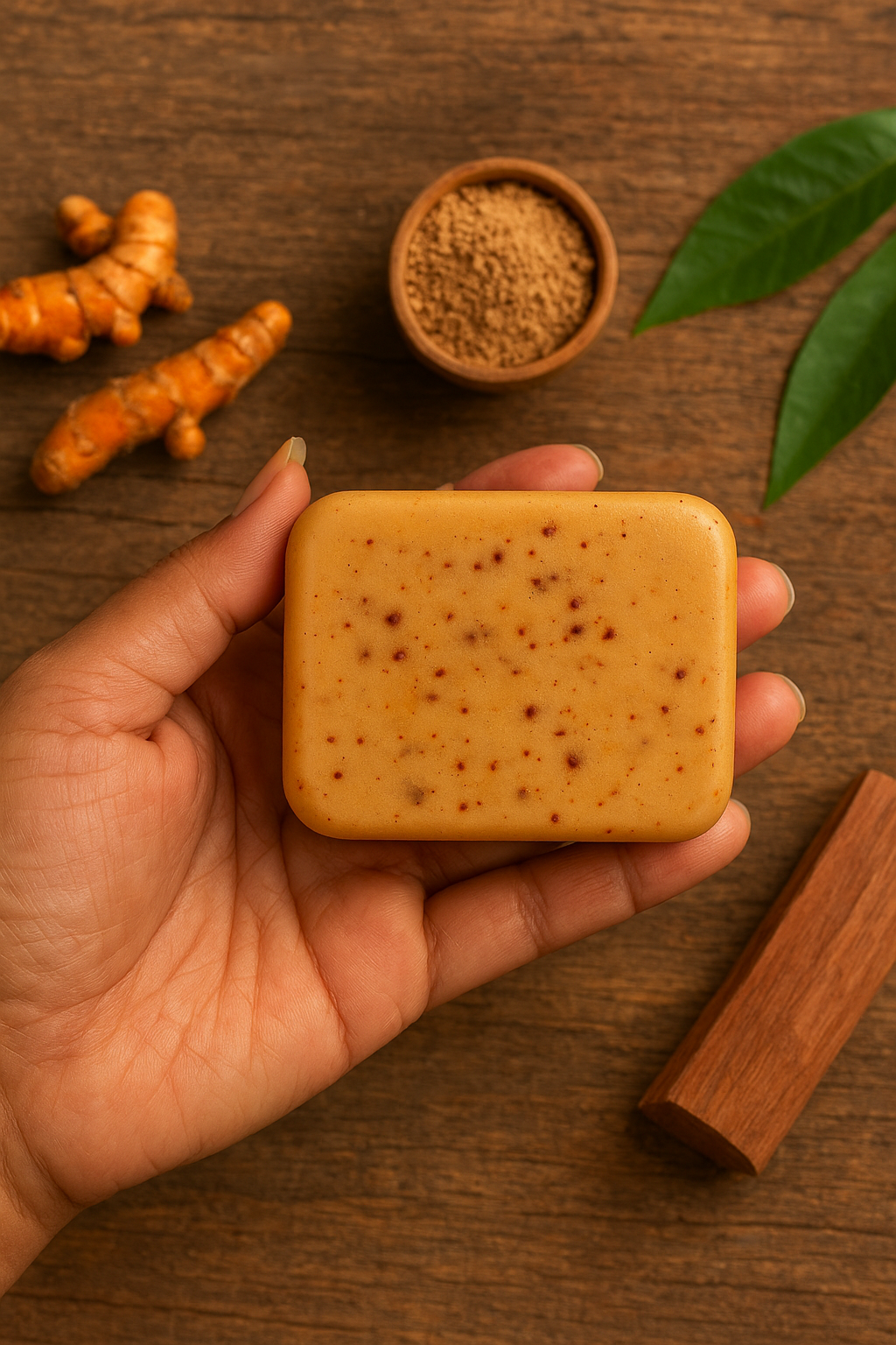 Haldi Chandan Bar Soap 100 Gm - Image 2