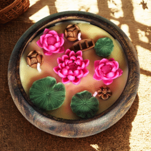 Lotus Pond In Urli 5 Inch