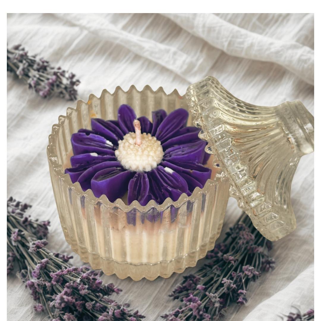 Wild Lavender Mist Crystal Jar Candle 100 ML - Image 2